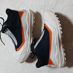 Sorel Ona 718 Mid Sneakers Lace Up Zip Booties Black Jet Women's  Size 8